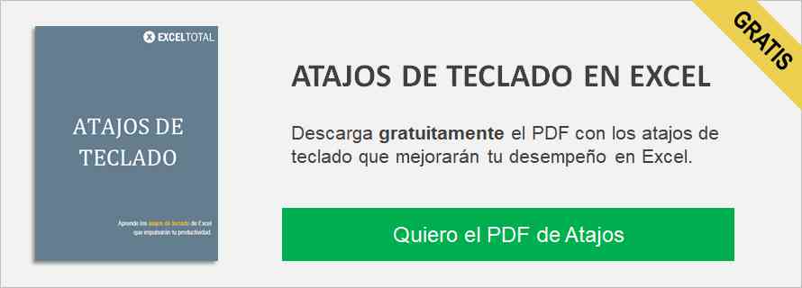 Atajos de teclado en Excel • Excel Total